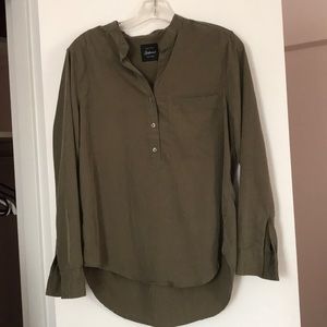 Army green blouse